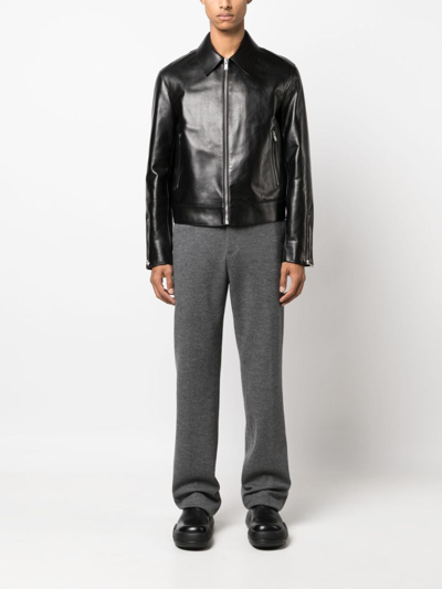 Lanvin Gray Elasticated Trousers In Grey