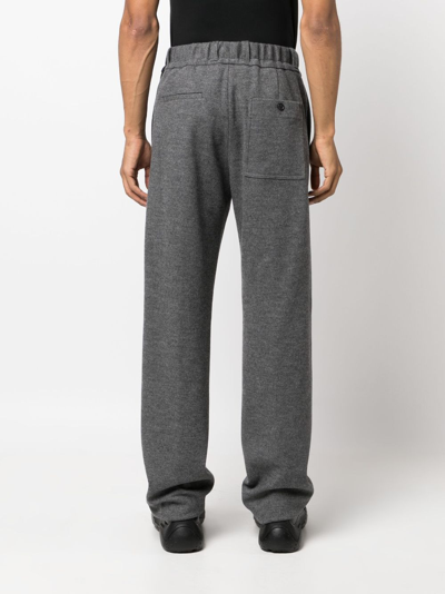 Lanvin Gray Elasticated Trousers In Grey