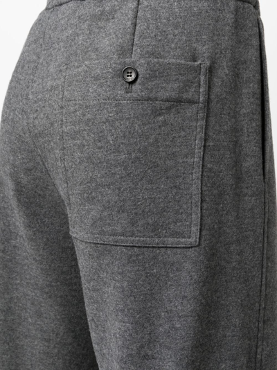 Lanvin Gray Elasticated Trousers In Grey