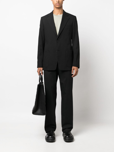 Shop Lanvin Single-breasted Suit Jacket In Black