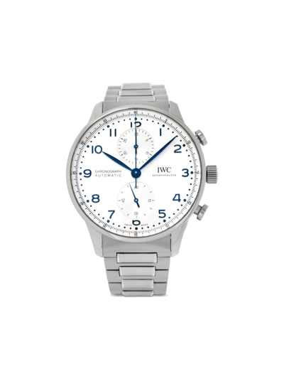 Pre-owned Iwc Schaffhausen 2022  Portugieser Chronograph 41mm In Silver