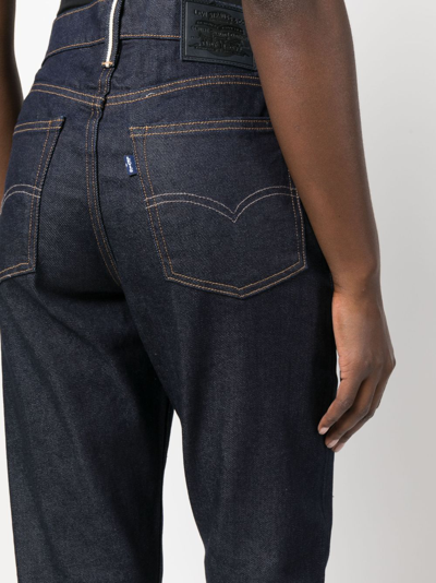 Levi's Dark-wash Tapered-leg Jeans In Blue