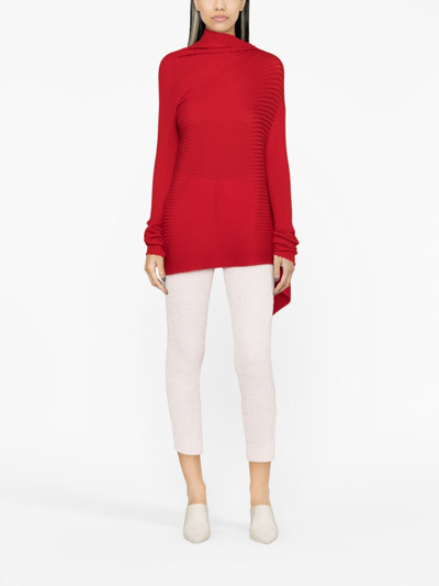 Isabel Marant Crinkled Cropped Trousers In Pink