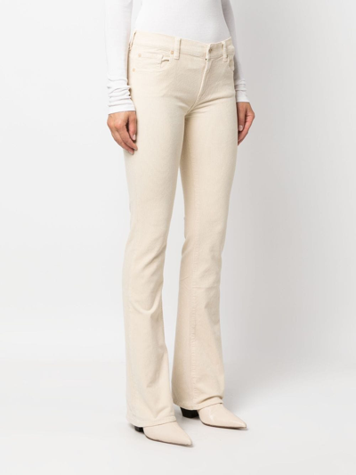 Shop 7 For All Mankind Corduroy Bootcut Jeans In Neutrals