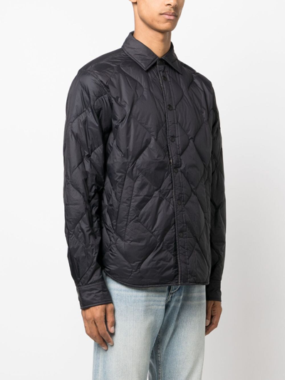 Shop Rag & Bone Padded Dane Shirt Jacket In Black