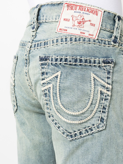 Shop True Religion Ricky Straight-leg Cotton Jeans In Blue