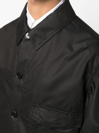 Shop Simone Rocha Workwear Puff-sleeved Bomber Jacket In Black