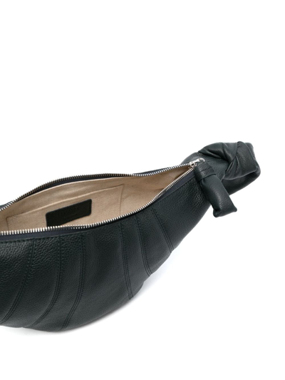 Lemaire Croissant Leather Shoulder Bag In Green