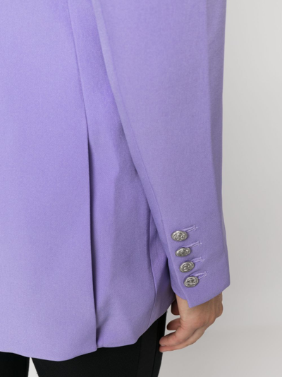 Shop Retroféte Kristen Single-breasted Blazer In Purple