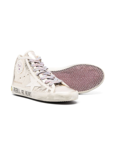 Shop Bonpoint Francis Low-top Leather Sneakers In Gold