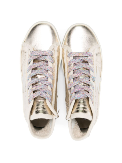 Bonpoint Francis Low-top Leather Sneakers In Gold