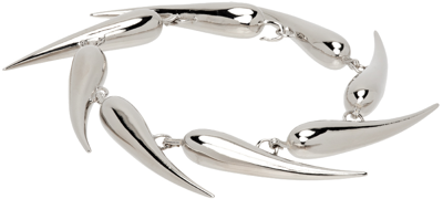 Shop Mugler Silver Chili Bracelet