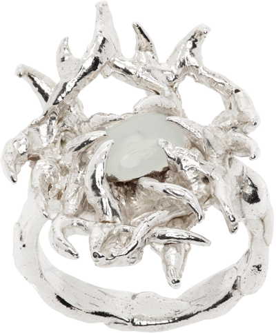 Shop Harlot Hands Ssense Exclusive Silver Fallacy Ring