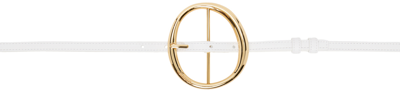 Jacquemus White Le Chouchou 'la Ceinture Ronde' Belt In 100 White