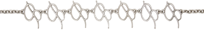 Shop Blumarine Silver Charm Belt In N0995 Nikel