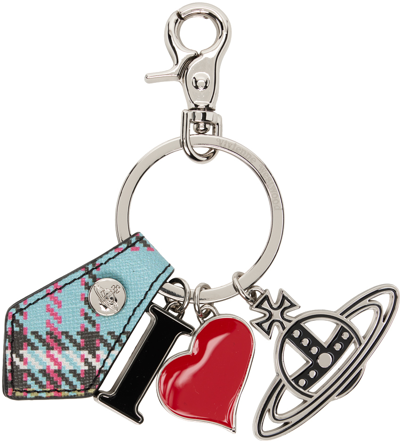 Shop Vivienne Westwood Multicolor I Love Orb Keychain In O102 Mac