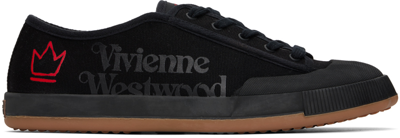 Shop Vivienne Westwood Black Animal Gym Sneakers In 223-w0004-n401 Black