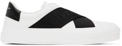 Shop Givenchy White City Sport Sneakers In 116-white/black