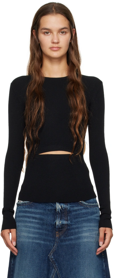 Shop Diesel Black M-peris Sweater In 9xx