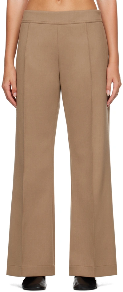 Studio Nicholson Tan Acapulco Trousers In Nutmeg