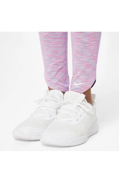 Shop Nike Kids' Dri-fit Leggings In Rush Fuchsia/ White