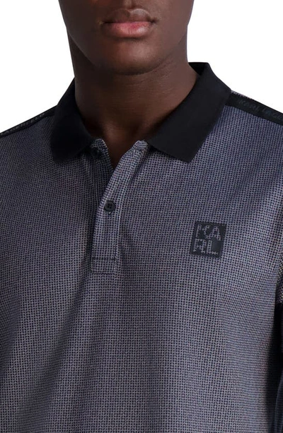 Karl Lagerfeld Paris Logo Tape T-Shirt Dress Gray
