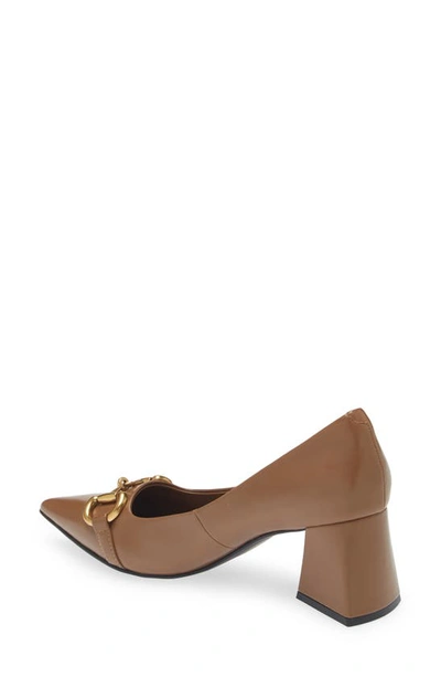 Shop Jeffrey Campbell Happy Hour Pointed Toe Pump In Dark Natural Gold