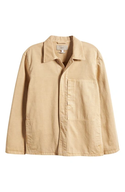 Shop Closed Snap-up Cotton Field Jacket In Chino Beige