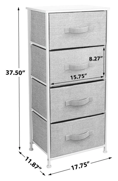 Shop Sorbus 4-drawer Chest Dresser In White