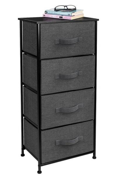 Shop Sorbus 4-drawer Chest Dresser In Black