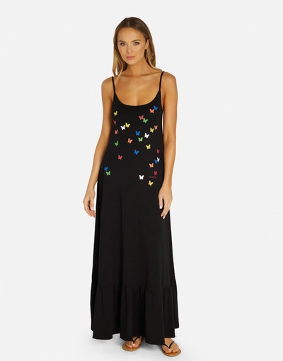 Lauren Moshi Beatrix Mini Butterflies In Black