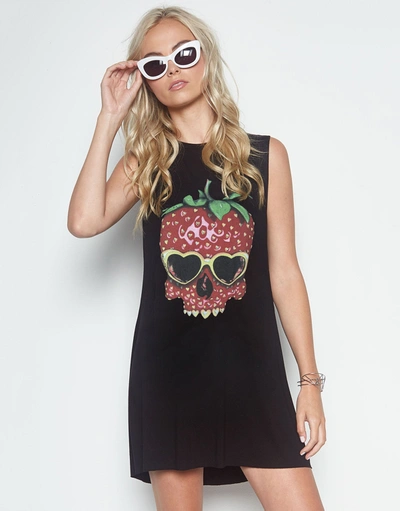 Lauren Moshi Deanna Strawberry Skull In Black