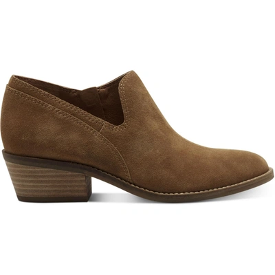 Shop Lucky Brand Feltyn Womens Dressy Leather Booties In Brown
