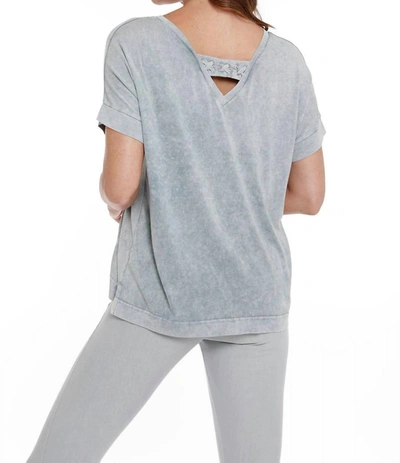 Angel Front To Back Braided Top In Gray In Grey