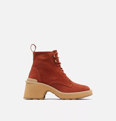 Sorel Hi-line Lace Heel Boots In Multi