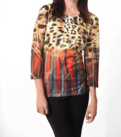Shop Angel Call Of The Wild Tunic In Gold Multi