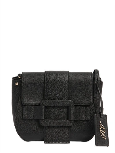 Roger Vivier Piligrim De Jour Leather Shoulder Bag, Black