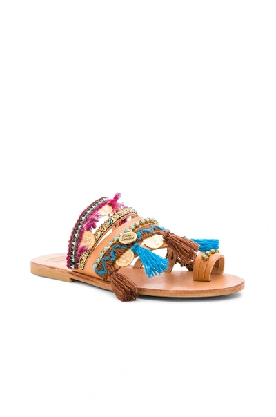 Shop Elina Linardaki Marrakech Sandal In Beige.  In Multi