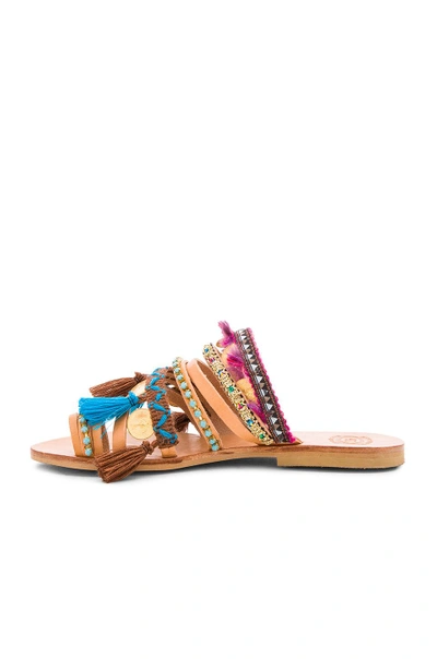 Shop Elina Linardaki Marrakech Sandal In Beige.  In Multi