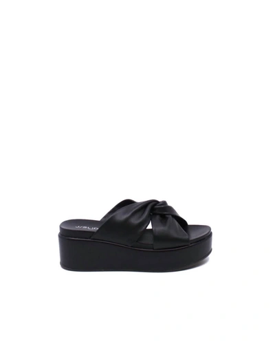 Shop J/slides Quinn Sandals In Black Leather