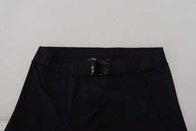 Shop Dolce & Gabbana Black Nylon Slim Fit Stretch Men's Pants