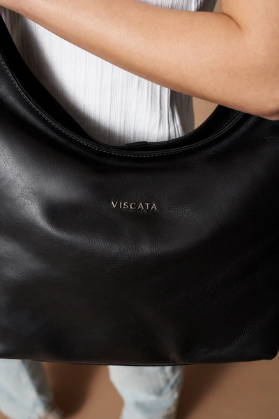 Viscata Cyprien Leather Handbag In Black