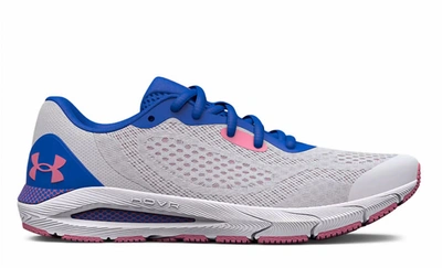 Shop Under Armour Girls Hovr Sonic 5 Ggs Running Shoe In Halo Gray / Flamingo In Multi