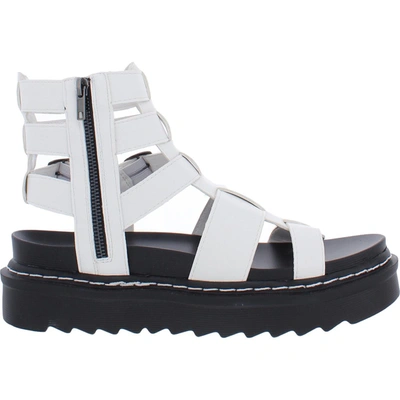 Shop Madden Girl Dorite Womens Faux Leather Ankle Gladiator Sandals In Multi