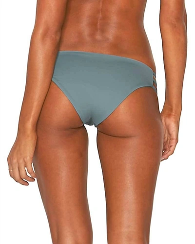 L*space Kennedy Seamless Low Rise Tri Strap Bikini Bottom In Slated Glass In Multi