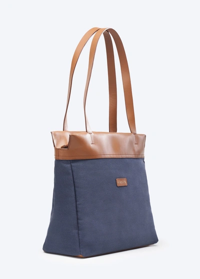 Viscata Tropez Canvas Handbag In Blue