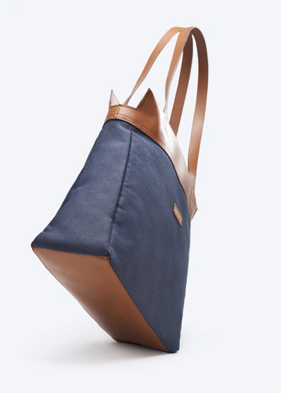 Viscata Tropez Canvas Handbag In Blue