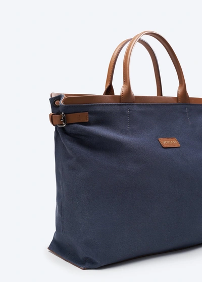 Viscata Cannes Canvas Handbag In Blue
