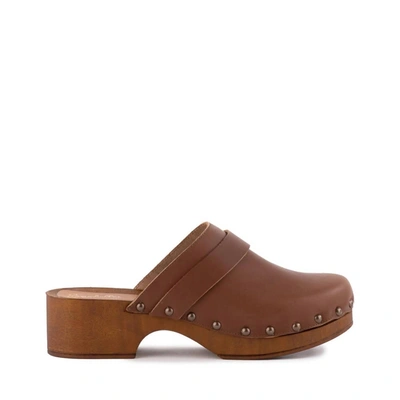 Seychelles Loud & Clear Clog In Cognac In Green