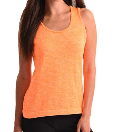 Shop Angel Heathered Bra-friendly Tank Top In Orange